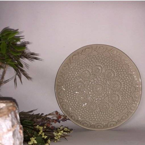 PRATO SOBREMESA CROCHET 20 CM