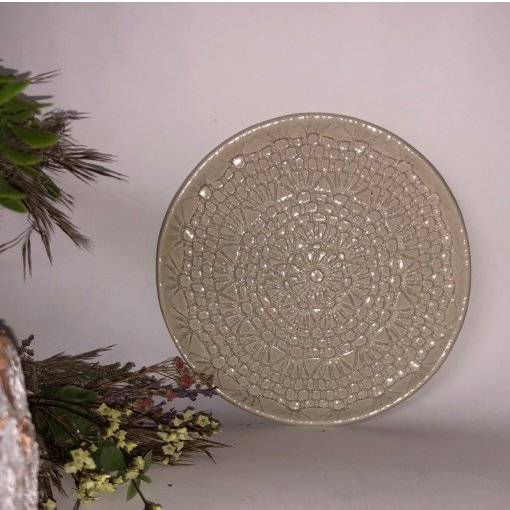 PRATO SOBREMESA CROCHET 20 CM