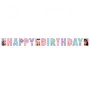Grinalda Happy Birthday do tema Barbie Sweet Life