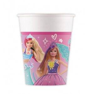 8 Copos Barbie Fantasy