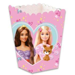 12 Caixas de Pipocas do tema Barbie