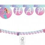 Grinalda de papel 'Happy Birthday' Barbie Fantasy