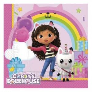 20 Guardanapos 33 cm Gabby's Dollhouse