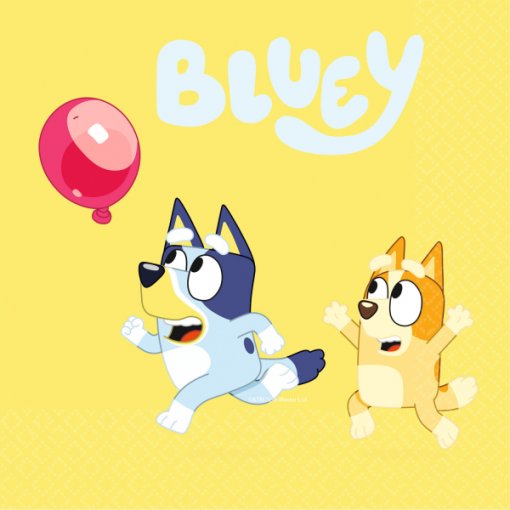 16 Guardanapos 33 cm Bluey e Bingo