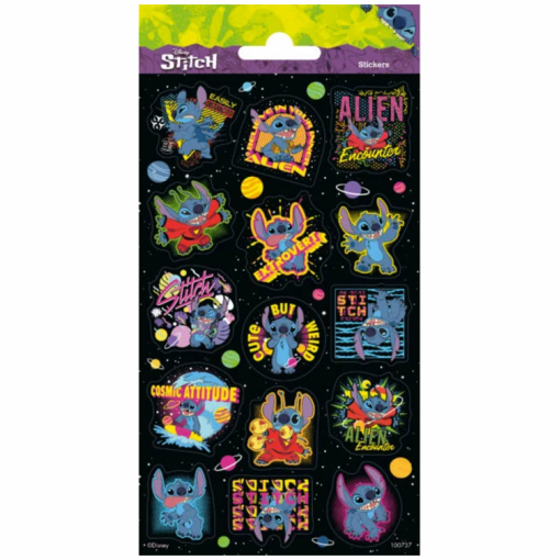 Folha de autocolantes Stitch Brilhante