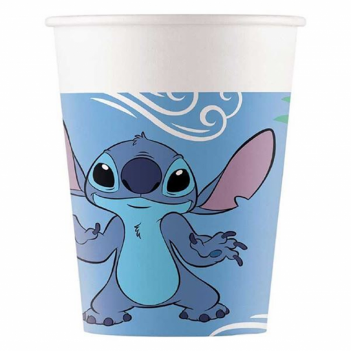 8 Copos 200 ml Stitch